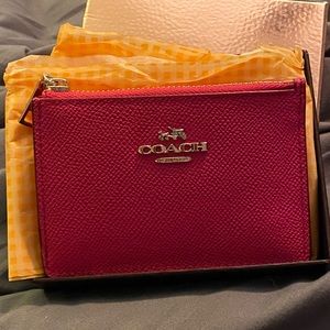 BRAND NEW Coach hot pink id case